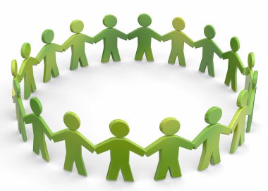 Arkadaşlık Konsepti - 3B oluşturma