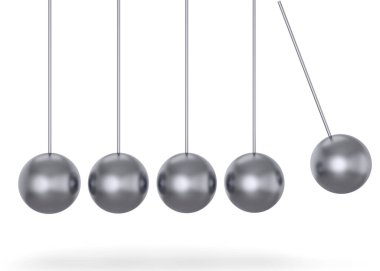 Silver Pendulum - 3D render