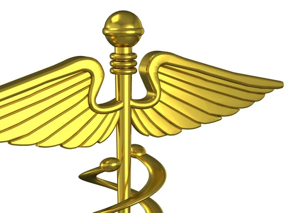 Goldenes Medizinisches Symbol — Stockfoto