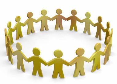 Arkadaşlık Konsepti - 3B oluşturma