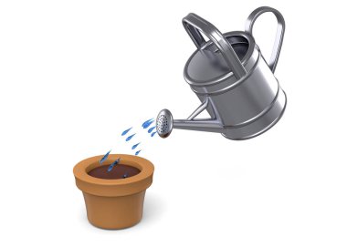 Sulama Kutusu ve Tenceresi - 3D