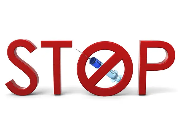 Stop Drug Concept — Foto Stock