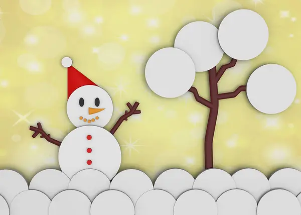 Snowman Render — Stock Photo, Image