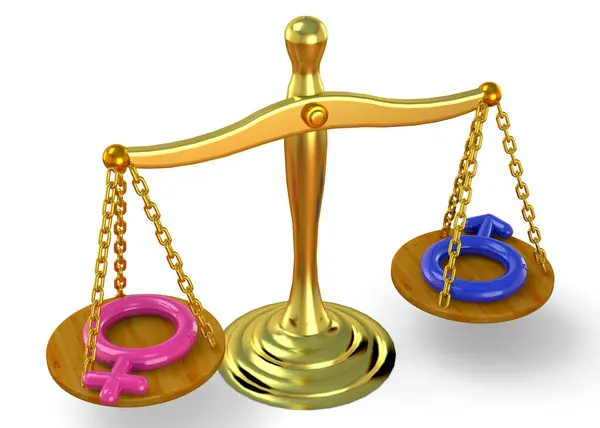 Konzept Der Gleichberechtigung Von Mann Und Frau — Stockfoto