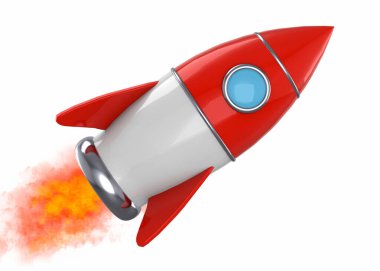 Boşluktaki Uzay Roketi - 3D