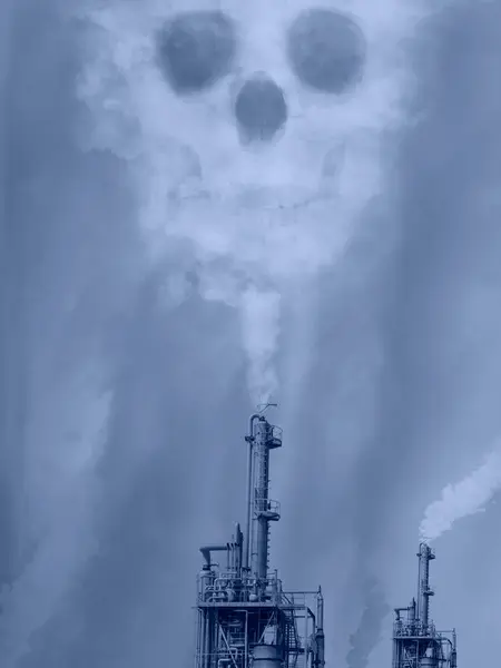 Föroreningarna Dödar Oss Stockfoto