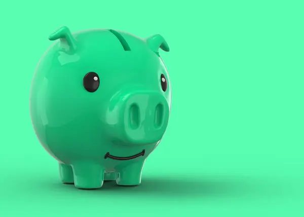 Pig Coin Bank Стоковое Изображение
