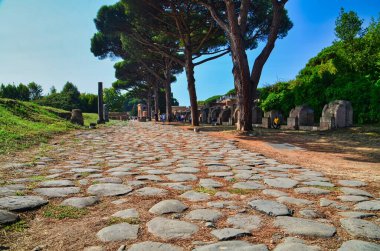 Via Appia, Ancient Roman Road - Italy clipart