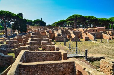Ostia Antica - Ancient city of the Roman Empire - Italy clipart