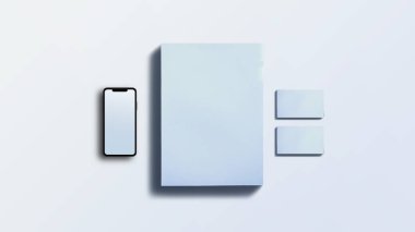 Boş Kağıt Gerçek Doku ile Ham Fotoğraf Gerçekçi Kırtasiyesi