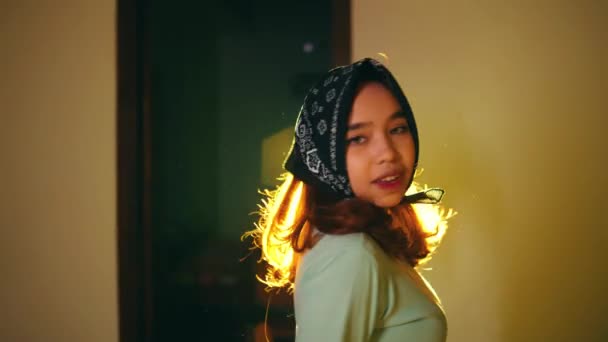 Skönhetsfotografering Asiatiska Människor Poserar Mycket Vackert Framför Kameran Dagen — Stockvideo