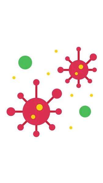 coronavirus and influenza virus.Virus icon. White Background. Illustration