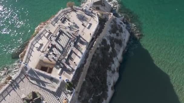 Drone Aerial Fly Benidorm Plaza Del Castell Balcon Del Mediterraneo — Stock Video
