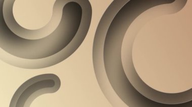 Abstract 3d circles render the background. Motion texture concept for business presentation. Seamless loop. This minimalist abstract background is a seamless loop.