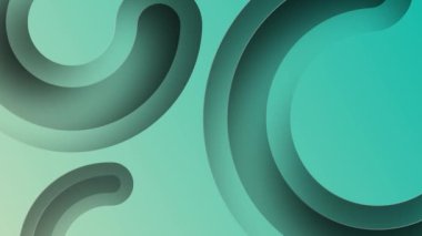 Abstract 3d circles render the background. Motion texture concept for business presentation. Seamless loop. This minimalist abstract background is a seamless loop.