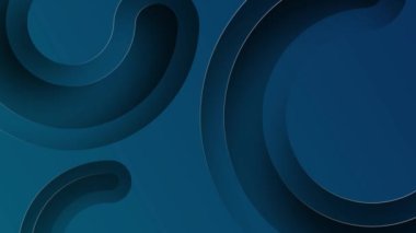 Abstract 3d circles render the background. Motion texture concept for business presentation. Seamless loop. This minimalist abstract background is a seamless loop.