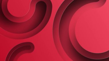 Abstract 3d circles render the background. Motion texture concept for business presentation. Seamless loop. This minimalist abstract background is a seamless loop.