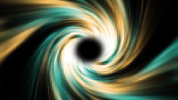 Space Vortex Wormhole Time Tunnel Vortex Animation Neon Glowing Rays — Stock video