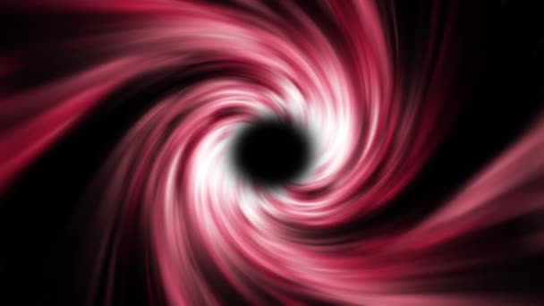 Space Vortex Wormhole Time Tunnel Vortex Animation Neon Glowing Rays — Video Stock
