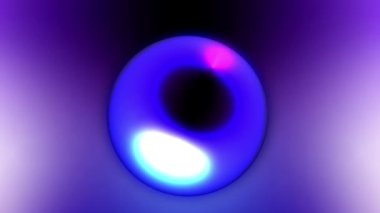 Balmumu baloncukları meta üzerinde güzel gökkuşağı renkleri olan soyut 3D arkaplan. Küreler havada içsel bir parıltıyla uçar, 3D top renkli neon ışıkla aydınlatılarak görünür..
