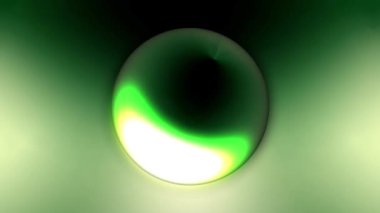 Balmumu baloncukları meta üzerinde güzel gökkuşağı renkleri olan soyut 3D arkaplan. Küreler havada içsel bir parıltıyla uçar, 3D top renkli neon ışıkla aydınlatılarak görünür..