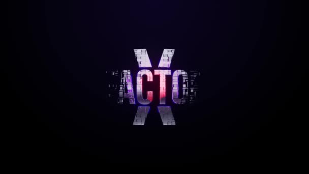 Digital Tech Logo Animation Graphics Motion Graphics Futuristic Tech Logo — Videoclip de stoc