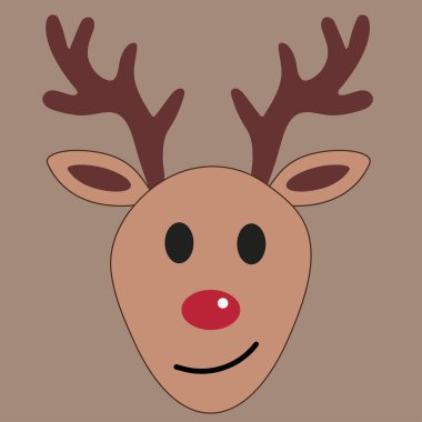 karikatür ren geyiği şenlik geyiği