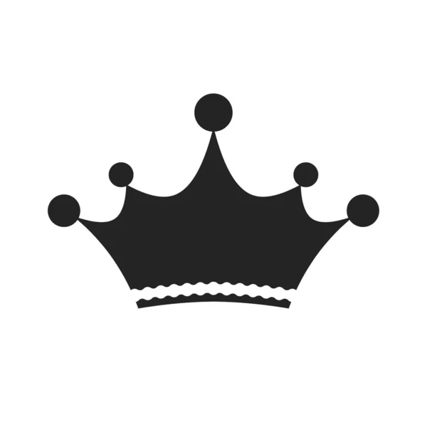 Піктограма Ілюстрації Корони Ізольовано Векторному Білому Тлі Кінг Королівська Коронка — стоковий вектор