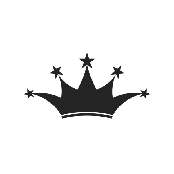 Crown illüstrasyon simgesi Vektör ve Beyaz Arkaplanda izole edildi. Kral ve kraliçe taç vektör elementleri