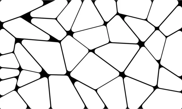 Voronoi Pattern Grid Lines Texture Background Geometric Element Decoration Background — Stock Vector