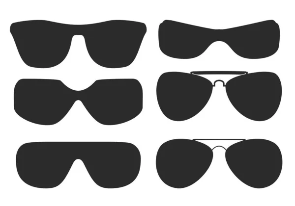 Glas Samling Variant Vektor Illustration Solglasögon — Stock vektor