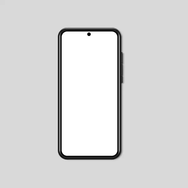 Smartphone High Quality Vector Mobile Mockup Smartphone Object Illustration Isolated — Stock Vector