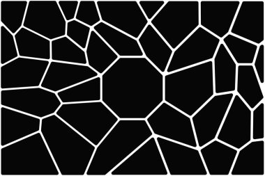 Birbirine Bağlı Satır Ağ Yapısı ile Soyut Arkaplan Voronoi