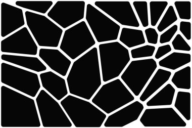 Voronoi diyagramı geometrik şablon arka plan .vektör taş işçiliği temel deseni. Tasarım arka plan katmanınız için kırık cam çizimi