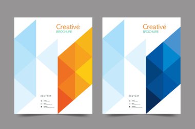 Cover design for annual report and business catalog, magazine, flyer or booklet. Brochure template layout. A4 cover vector