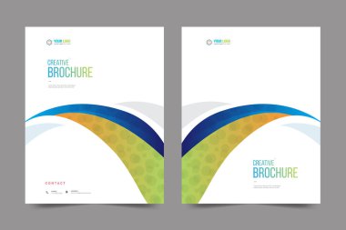 Cover design for annual report and business catalog, magazine, flyer or booklet. Brochure template layout. A4 cover vector