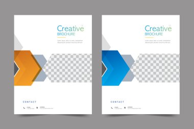 Cover design for annual report and business catalog, magazine, flyer or booklet. Brochure template layout. A4 cover vector