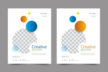 Cover design for annual report and business catalog, magazine, flyer or booklet. Brochure template layout. A4 cover vector