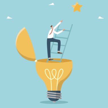 Achieve goals through creative thinking, a thought process for the effectiveness of the work done, use imagination and ingenuity for new opportunities, achieve success with the help of intellect.