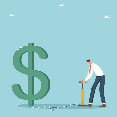 Finansal ve ekonomik iyileşme, döviz fiyatlarındaki artış, gelir ve maaşlardaki büyüme, yatırım ve yenilikten elde edilen kârdaki artış, insan dolar işaretini pompayla şişirir..