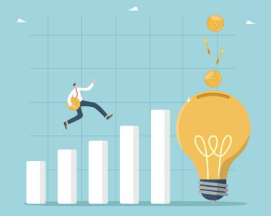 İlave kâr için yeniliklere para yatırmak, yaratıcı fikirleri para kazanma aracı haline getirmek, yeni projelerin başarısı ve karlılığı, insanlar paralarla grafikten ampule koşuyorlar..