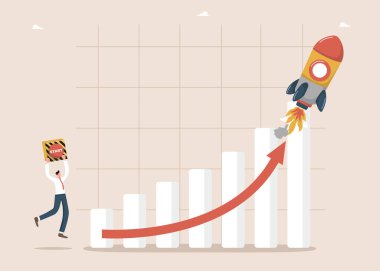 Finansal ve ekonomik büyüme, gelir ve kar büyümesi, maaş zammı, hızlı kariyer tırmanışı, doğru strateji yoluyla iş hedeflerine ulaşmak, başlangıç düğmesi ve roketi olan adam listeye yükseldi.