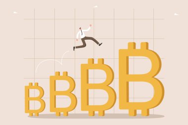 Kripto para piyasasında finansal yükseliş elde eden yatırımcı, dijital para birimine yatırım yapmak için karlı bir yer, döviz piyasasında başarılı bir oyun, artan bitcoinlerle çalışan bir adam buldu..
