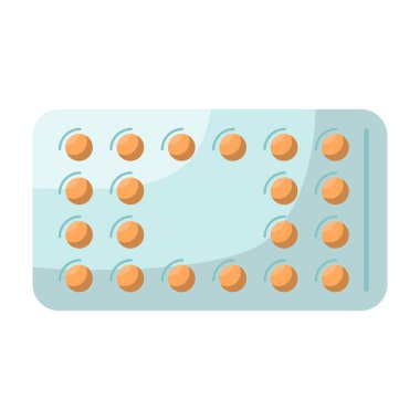 Küçük tabletlerle su topladı. İlaç elementleri ve aletler. Evde kullanmak için tıbbi malzemeler. Hastalıkları tedavi etmek için ilaçlar. İlk yardım çantası. Sağlık hizmetleri. Vektör illüstrasyonu.