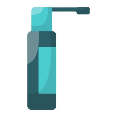 Boğaza sprey sık. İlaç elementleri ve aletler. Evde kullanmak için tıbbi malzemeler. Hastalıkları tedavi etmek için ilaçlar. İlk yardım çantası. Sağlık hizmetleri. Vektör illüstrasyonu.