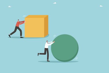 Geometrik şekilleri zorlayan adamlar