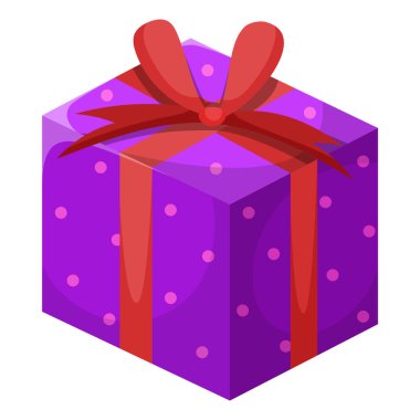 Kırmızı fiyonklu Violet hediye kutusu