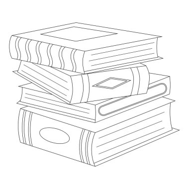 Çeşitli kitapların boyama kitabı