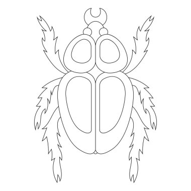 Kıllı pençeli böceğin boyama kitabı