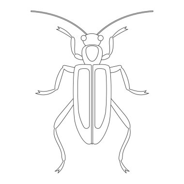 Bahçe böceğinin boyama kitabı